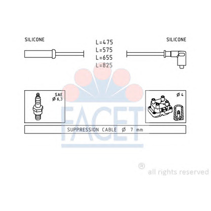 Foto Cable de encendido FACET 48494