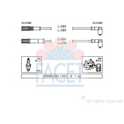 Foto Kit cavi accensione FACET 49451