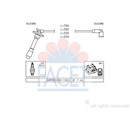 Foto Zündleitungssatz FACET 49878