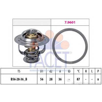 Photo Thermostat, coolant FACET 78828