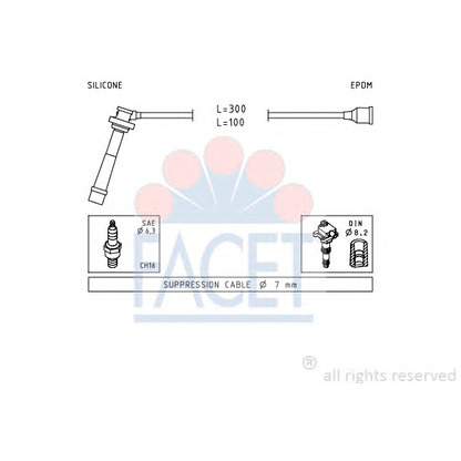 Foto Juego de cables de encendido FACET 47005