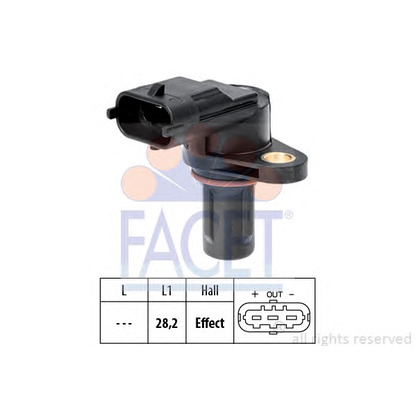 Photo Sensor, camshaft position FACET 90619