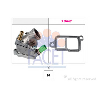 Photo Thermostat, coolant FACET 78732