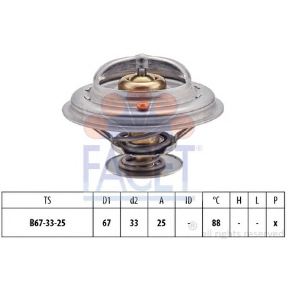 Foto Termostato, Refrigerante FACET 78361S