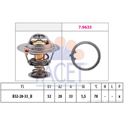 Foto Termostato, Refrigerante FACET 78503