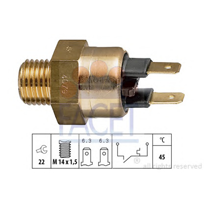 Foto Temperaturschalter, Kühlmittelwarnlampe FACET 74079