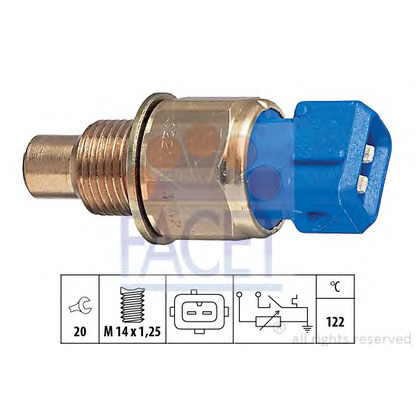 Foto Sensor, temperatura del refrigerante FACET 73552