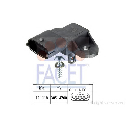 Photo Sensor, intake manifold pressure FACET 103091