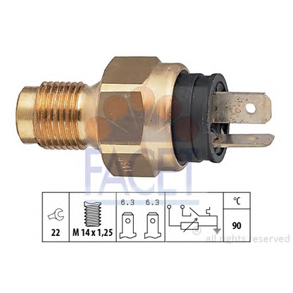 Foto Sensore, Temperatura refrigerante FACET 73541