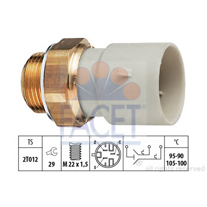 Foto Termocontatto, Ventola radiatore FACET 75639