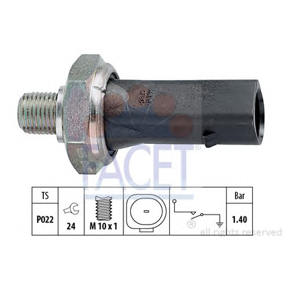 Foto Interruptor de control de la presión de aceite FACET 70135