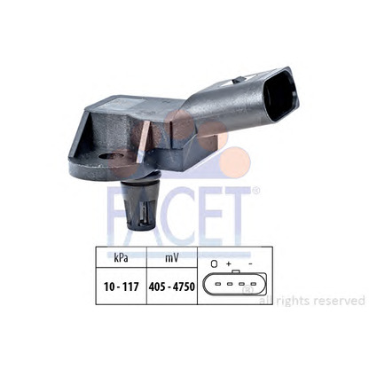 Photo Sensor, intake manifold pressure FACET 103157