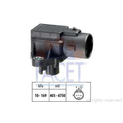 Photo Sensor, intake manifold pressure FACET 103031