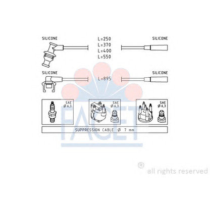 Foto Kit cavi accensione FACET 48920