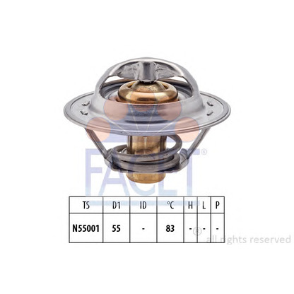 Photo Thermostat, coolant FACET 78304S