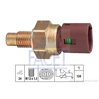 Foto Sensor, temperatura del refrigerante FACET 73549