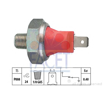 Foto Interruttore a pressione olio FACET 70017