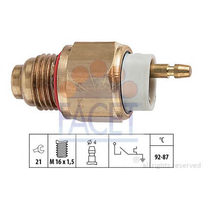 Foto Termocontatto, Ventola radiatore FACET 75180