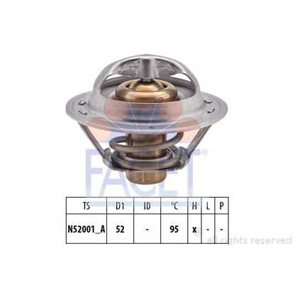 Photo Thermostat, coolant FACET 78730S