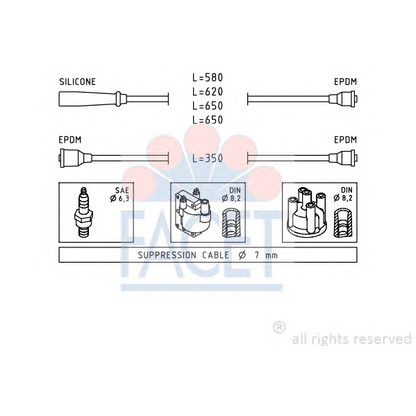 Foto Kit cavi accensione FACET 49417