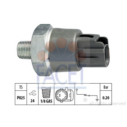 Foto Interruttore a pressione olio FACET 70114