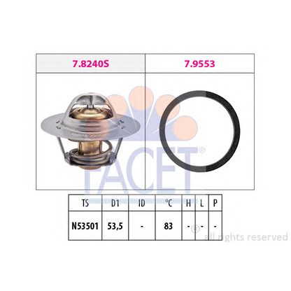 Foto Thermostat, Kühlmittel FACET 78240