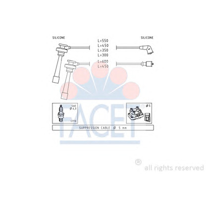 Photo Kit de câbles d'allumage FACET 49344