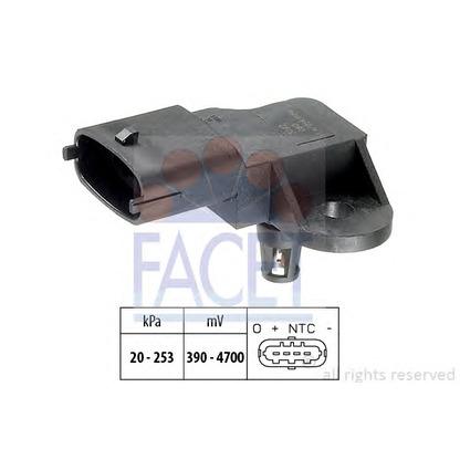 Photo Sensor, intake manifold pressure FACET 103092