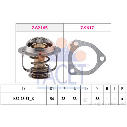 Foto Thermostat, Kühlmittel FACET 78453