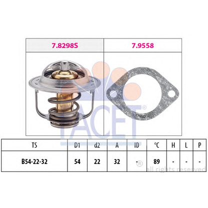 Foto Termostato, Refrigerante FACET 78298