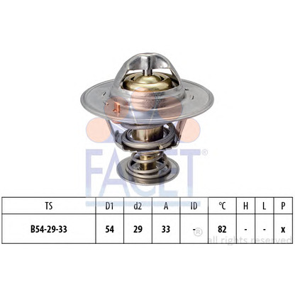 Photo Thermostat, coolant FACET 78797S