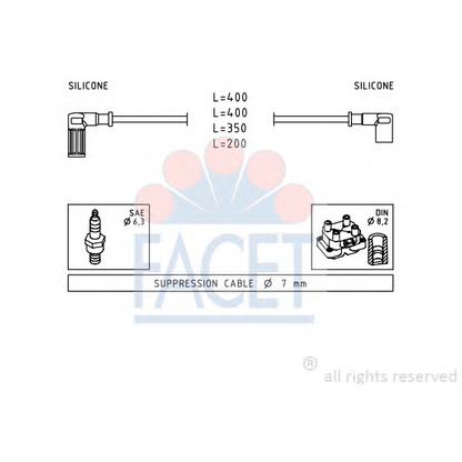 Foto Juego de cables de encendido FACET 49527