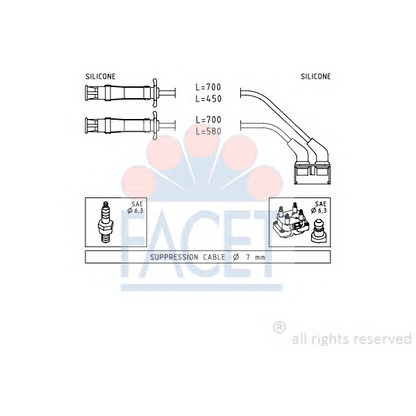 Foto Kit cavi accensione FACET 49446