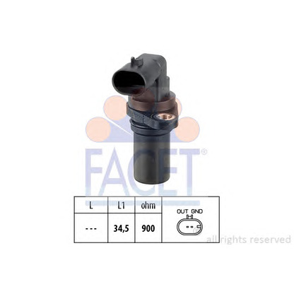 Photo Sensor, crankshaft pulse FACET 90389