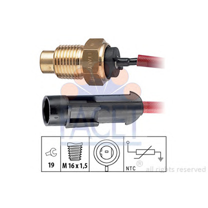 Photo Sensor, coolant temperature FACET 73175