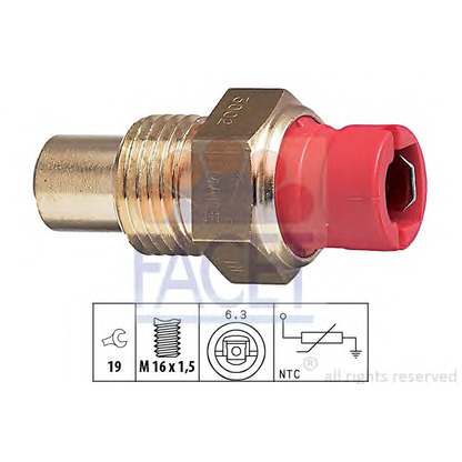 Foto Sensor, temperatura del refrigerante FACET 73002