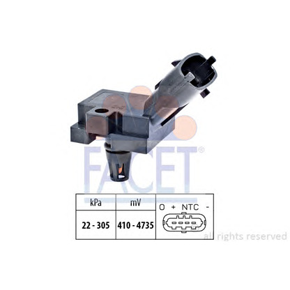 Photo Sensor, intake manifold pressure FACET 103186