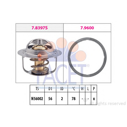 Foto Termostato, refrigerante FACET 78397