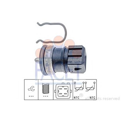 Foto Sensor, temperatura del refrigerante FACET 73251