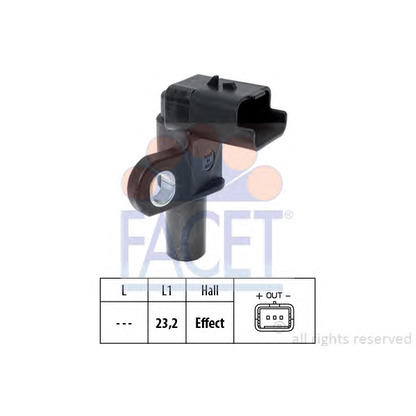 Photo Sensor, camshaft position FACET 90332