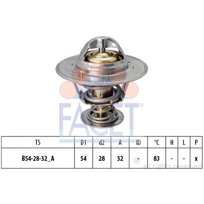 Photo Thermostat, coolant FACET 78201S