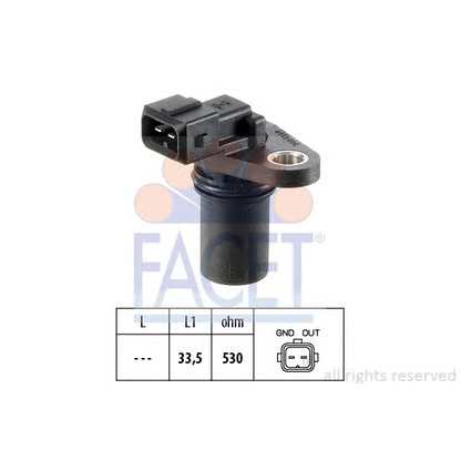 Photo Sensor, camshaft position FACET 90189