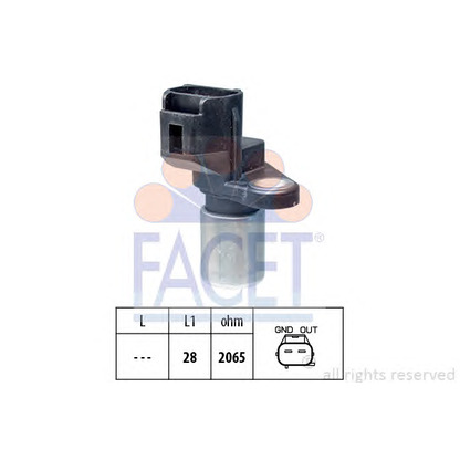 Photo Sensor, crankshaft pulse FACET 90490