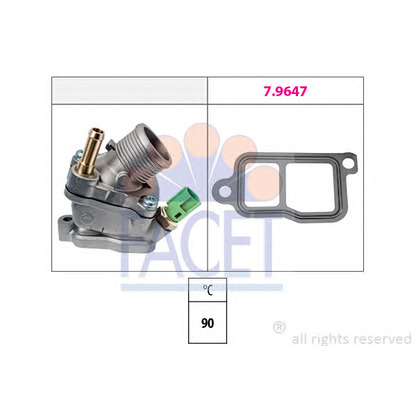 Foto Termostato, refrigerante FACET 78733