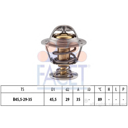 Zdjęcie Termostat, żrodek chłodzący FACET 78389S
