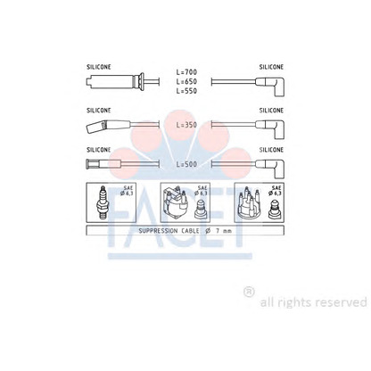 Photo Ignition Cable Kit FACET 49942