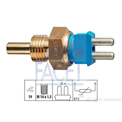 Photo Sensor, coolant temperature FACET 73139