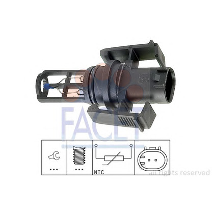 Foto Sensor, temperatura del aire de admisión FACET 104014