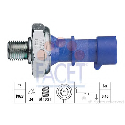 Zdjęcie Włącznik ciżnieniowy oleju FACET 70183