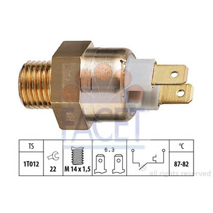 Photo Temperature Switch, radiator fan FACET 75146